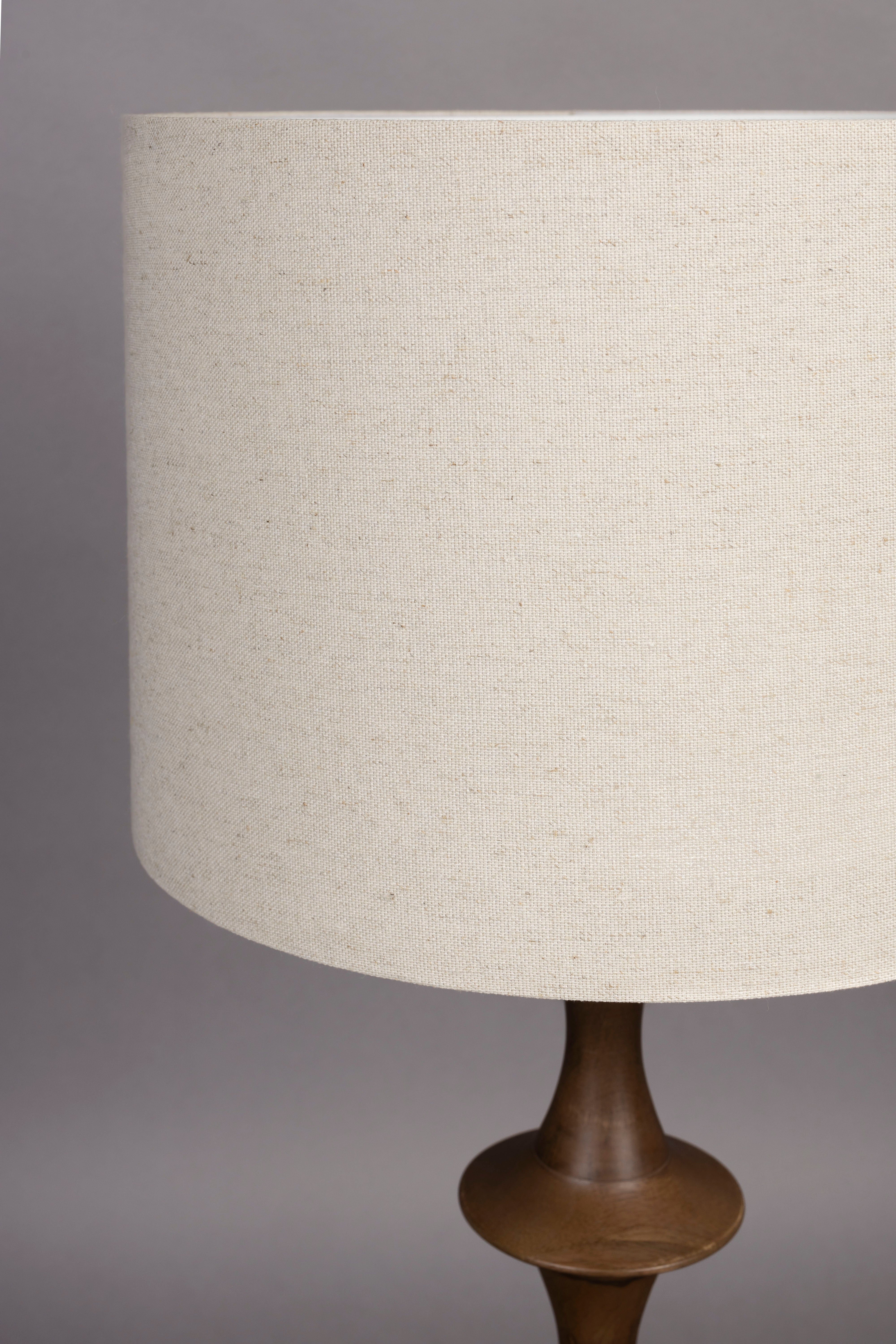 Dutchbone Cath Brown Mango Wood Tiered Table Lamp